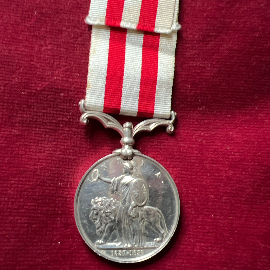 Indian Mutiny Medal, 1857-58, no bar, to 87 Private J. McKenzie, Lincoln Volunteers