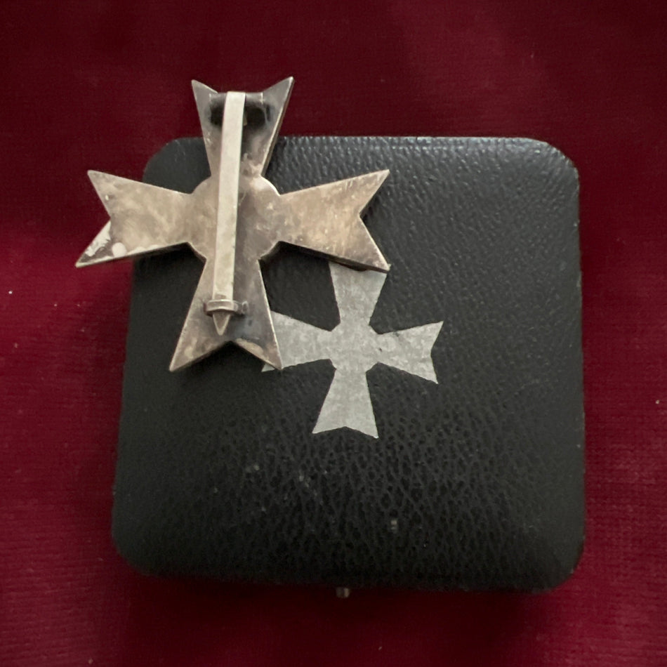 Nazi Germany, War Merit Cross, 1st class, no swords, civil, toned, no mark, in original case