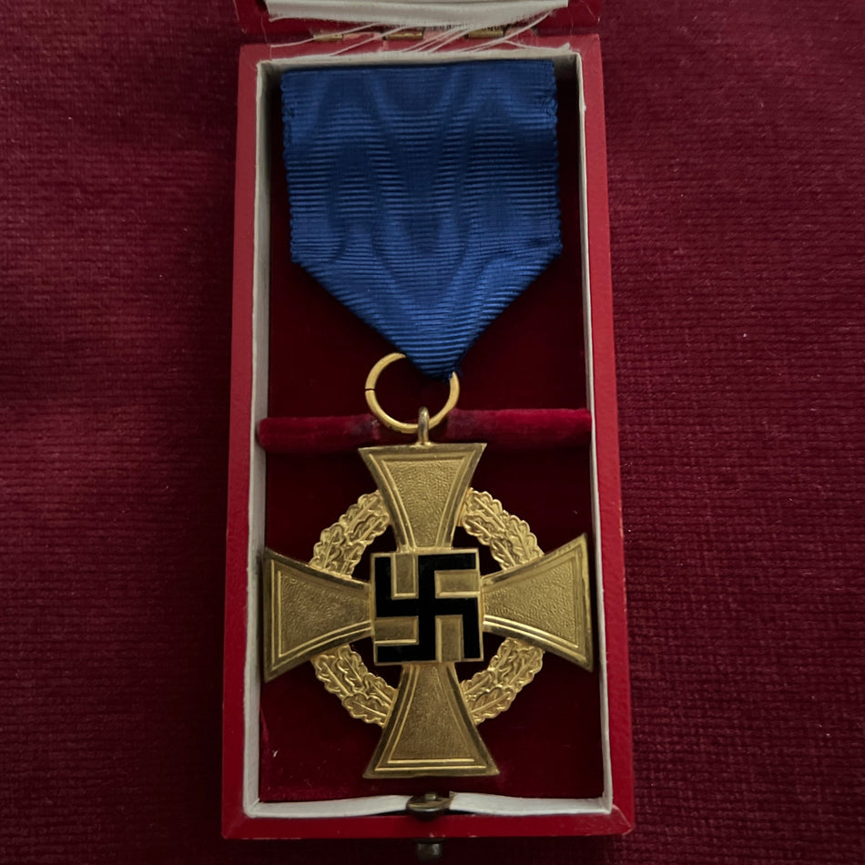 Nazi Germany, 40 Years Faithful Service Cross, in original case