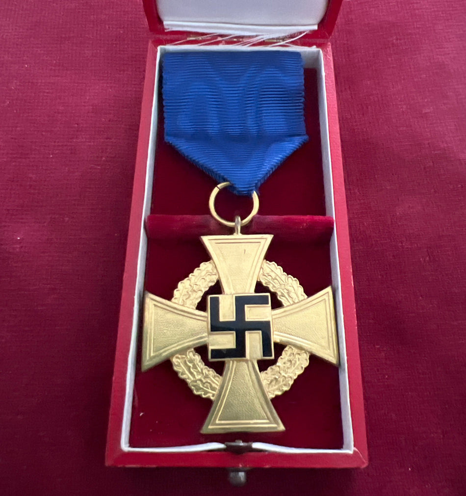 Nazi Germany, 40 Years Faithful Service Cross, in original case