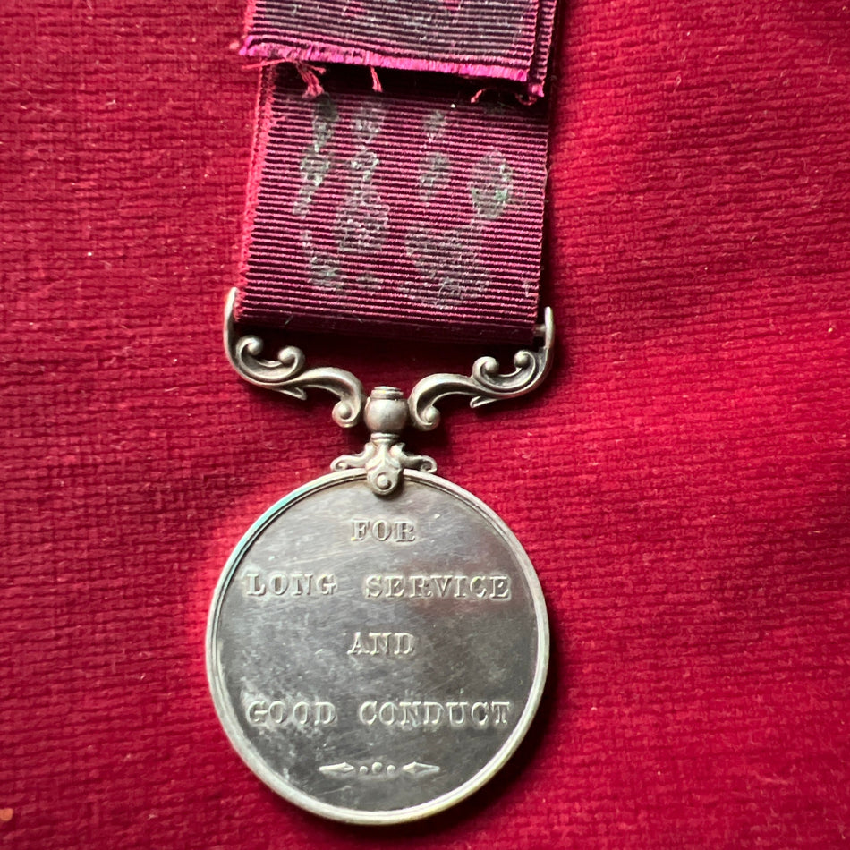 Army Long Service & Good Conduct Medal, Edward VII version, to Company Sergeant Major George Langdon, Royal Garrison Artillery