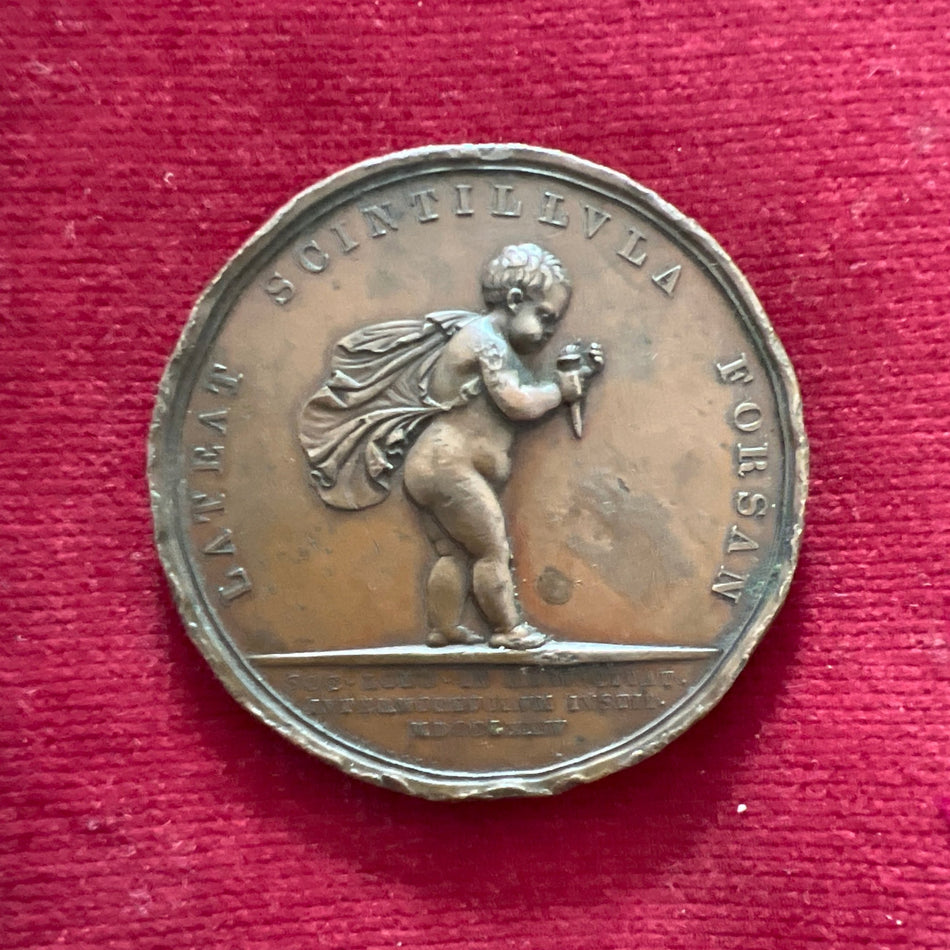 Royal Humane Society Medal in bronze, early issue, to Joanni Rogers, 1842, edge knocks to medal