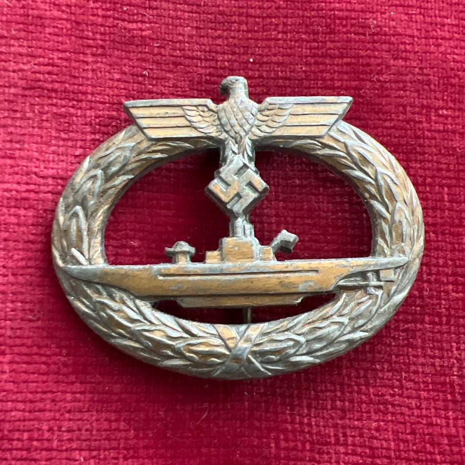 Nazi Germany, U-Boat Badge, unmarked, late-war, some wear