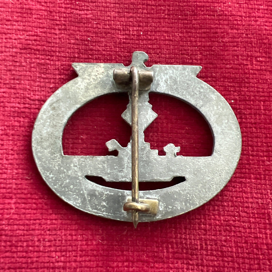 Nazi Germany, U-Boat Badge, unmarked, late-war, some wear