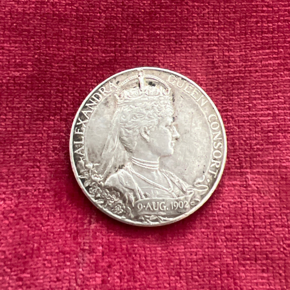 Commemorative Meal of King Edward VII Coronation, 1902, small size in silver