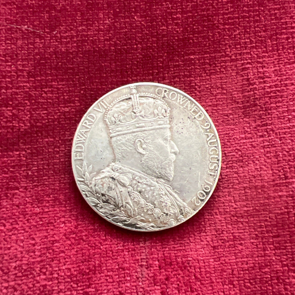 Commemorative Meal of King Edward VII Coronation, 1902, small size in silver