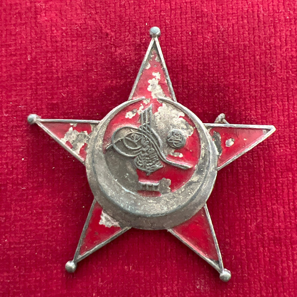 Ottoman Empire, Turkish War Medal (Gallipoli Star), WW1, Turkish made, in worn condition