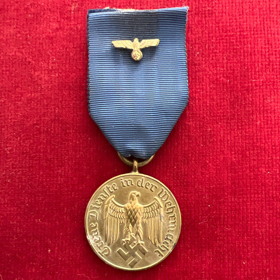 Nazi Germany, 12 Years Long Service Medal, armed forces, with army emblem to ribbon