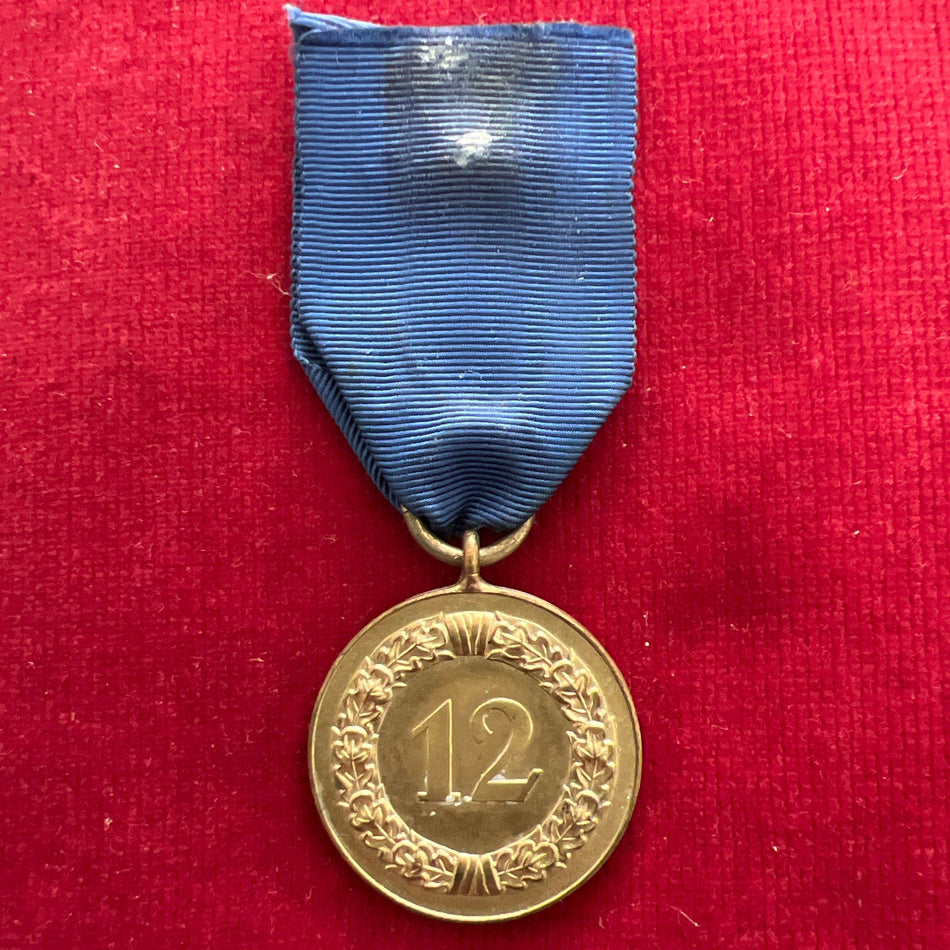 Nazi Germany, 12 Years Long Service Medal, armed forces, with army emblem to ribbon