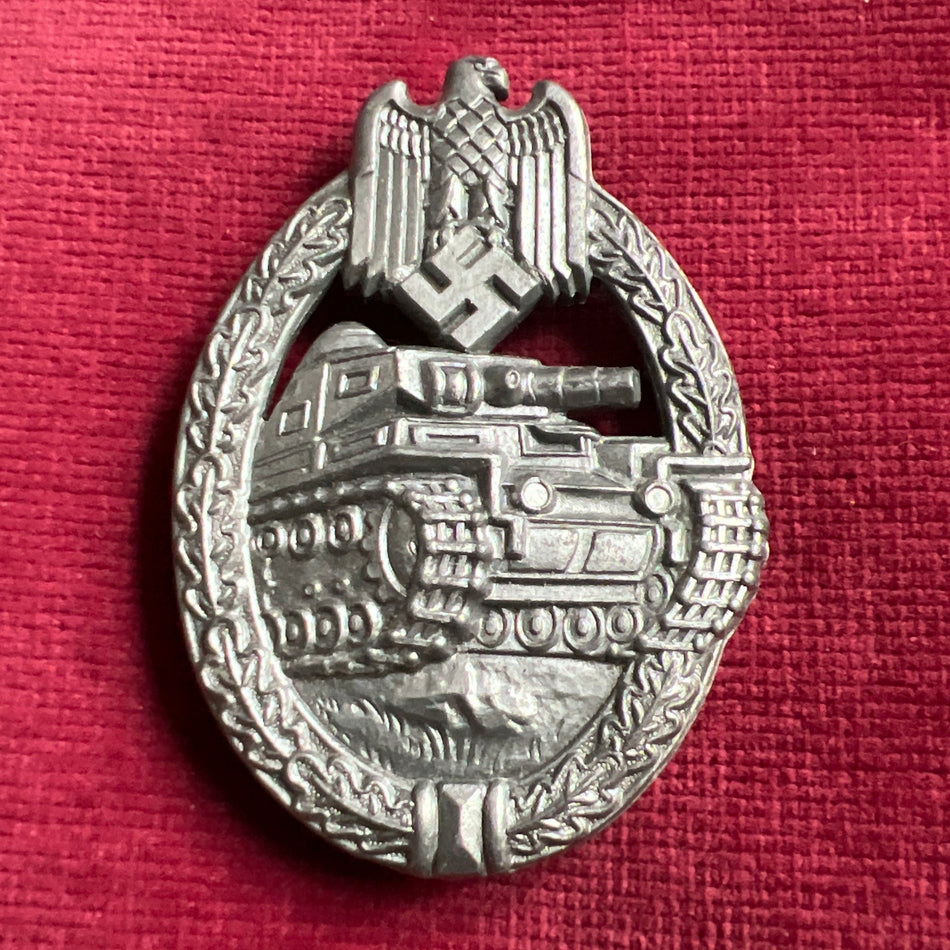 Nazi Germany, Tank Battle Badge, maker marked (W), a good example of type