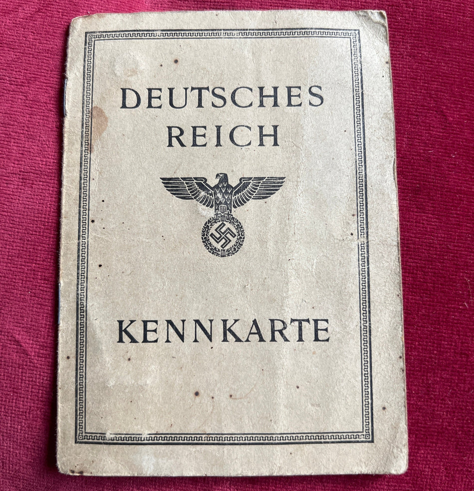 Nazi Germany, Kennkarte ID Card to Lydia Helene Klara, a civilian