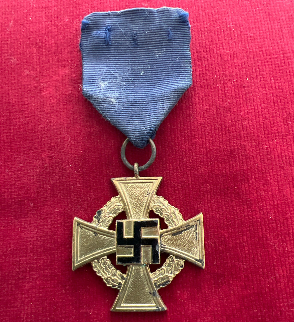 Nazi Germany, 40 Years Faithful Service Cross, some wear to gilt