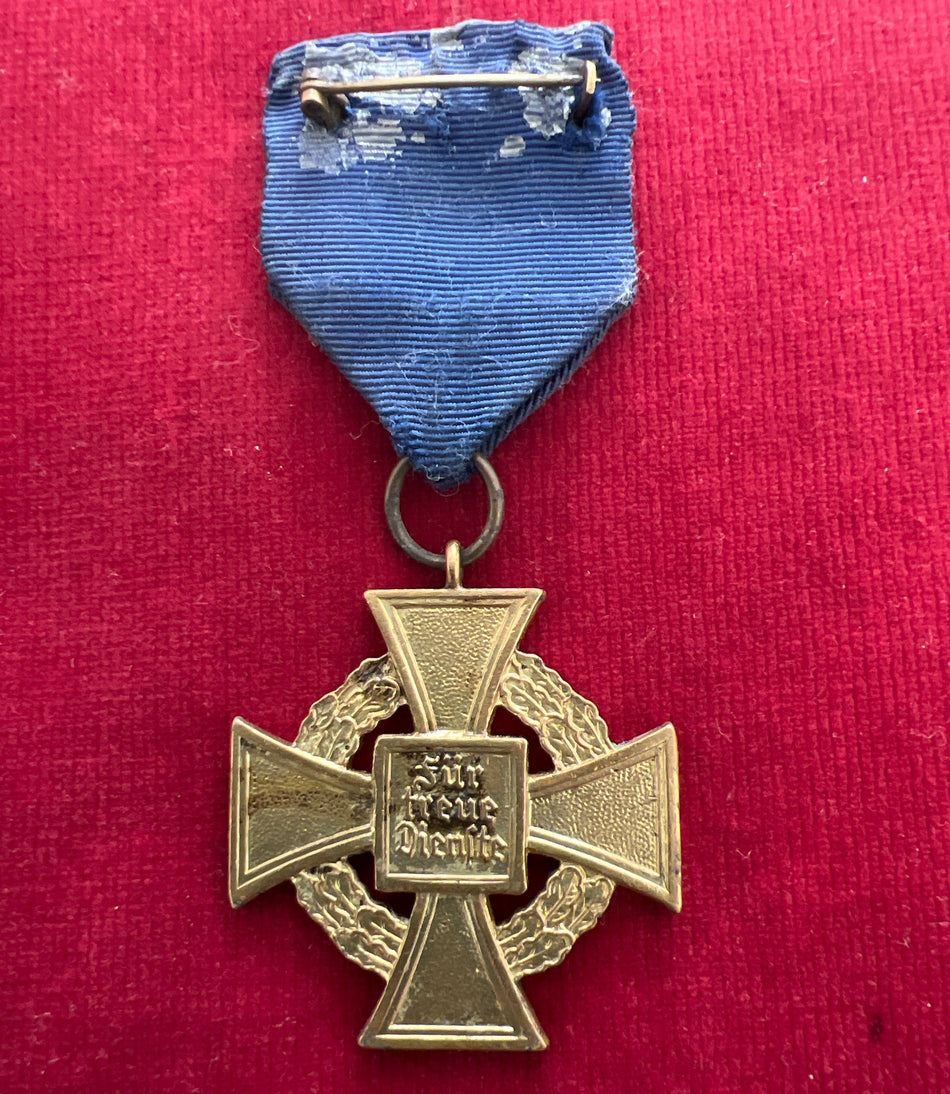 Nazi Germany, 40 Years Faithful Service Cross, some wear to gilt