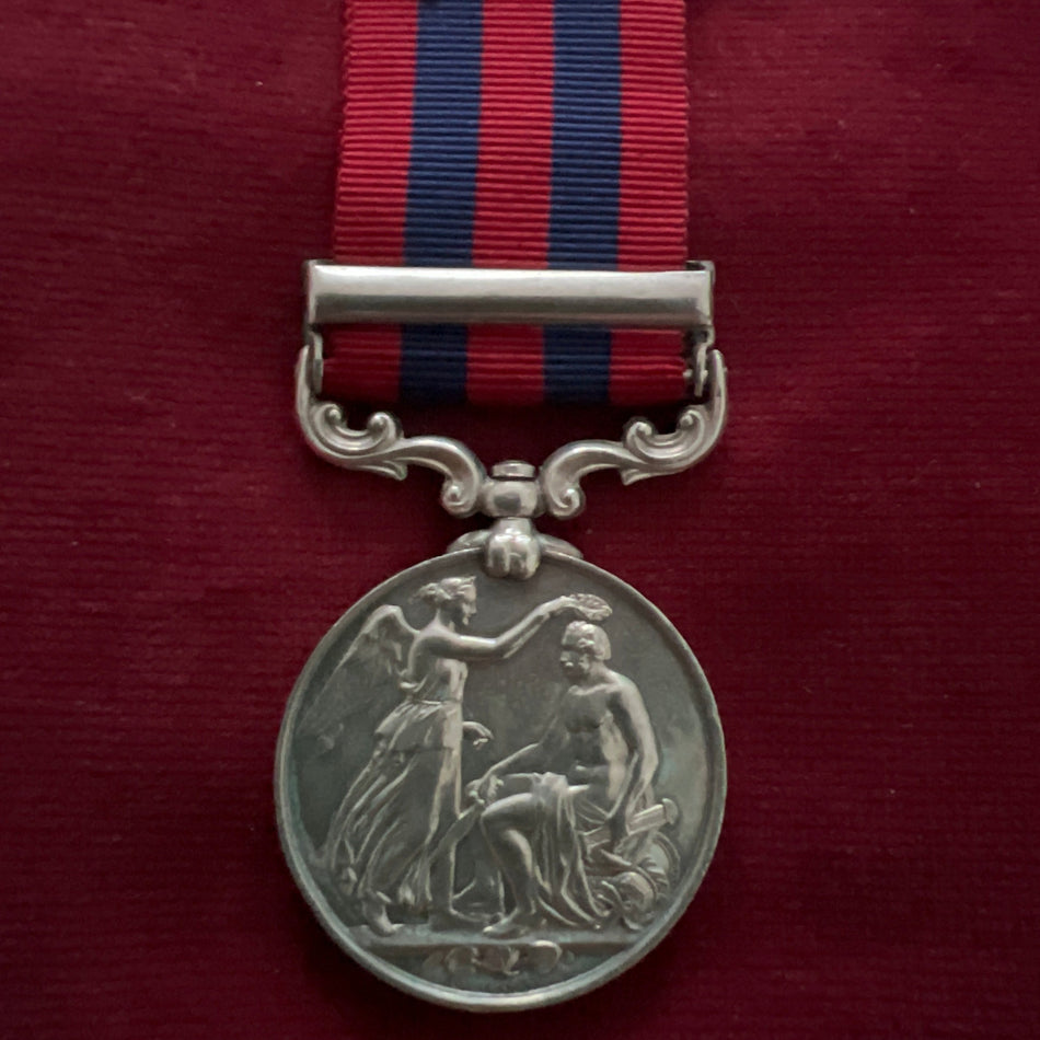 India General Service Medal, Perak clasp, to 50 Private G. Smith, 10 Lincolnshire Regiment