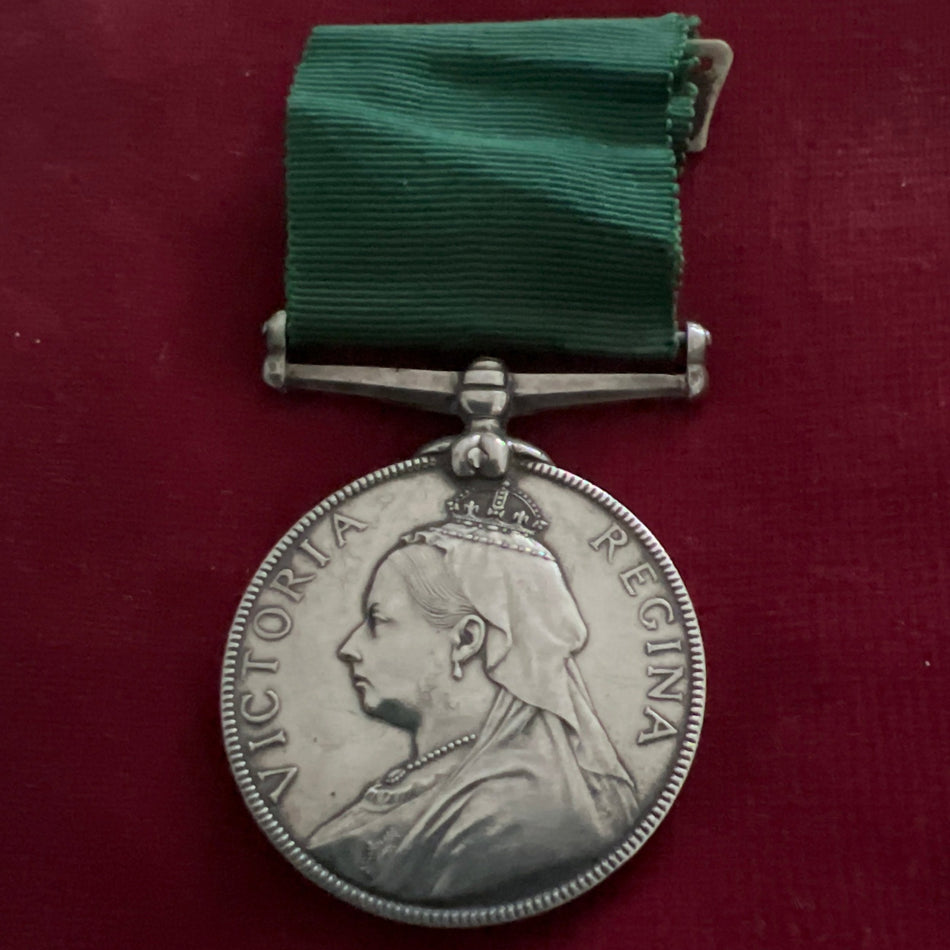 Volunteer Long Service Medal, 1895-1901, unnamed as issued