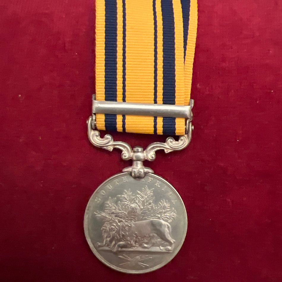 Scarce 1879 South Africa Medal to an officer in Colonel Durnford's 1/1 Natal Native Contingent, medal in excellent condition, see history