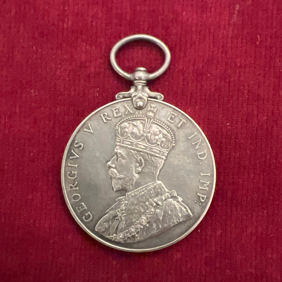 King George V Police Coronation Medal, 1911, to Police Constable D. Allen, Metropolitan Police