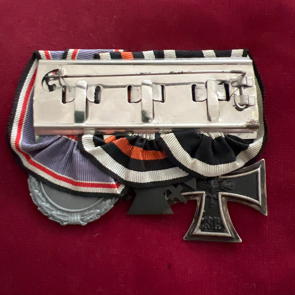 Germany, group of 3: Iron Cross 1914-18, Cross of Honour 1914-18 & WW2 Luftschutz Medal, court mounted