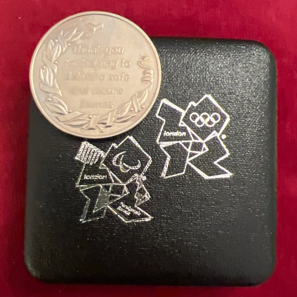 London 2012 Olympic Games Participant's Medal, for service at the games