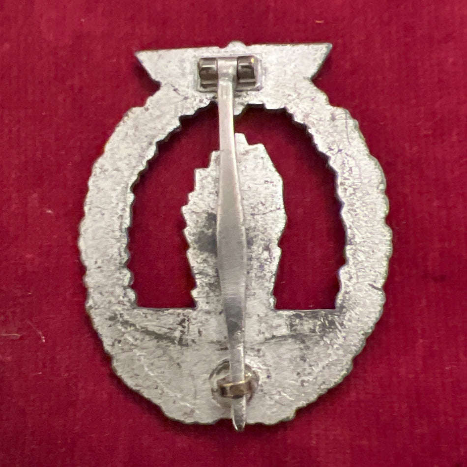 Nazi Germany, Mine Sweeper War Badge, unmarked, finish worn