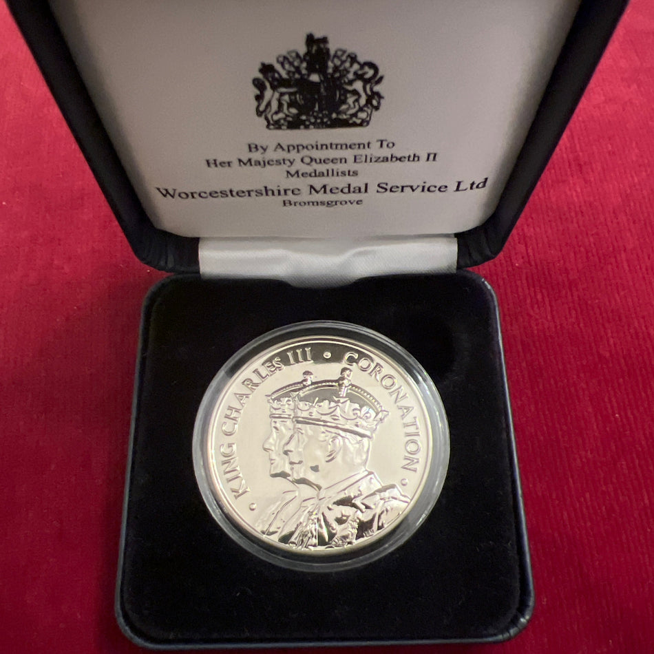 Metropolitan Police Coronation Medal commemorating King Charles III Coronation 6th May 2023, given to police for service at the time