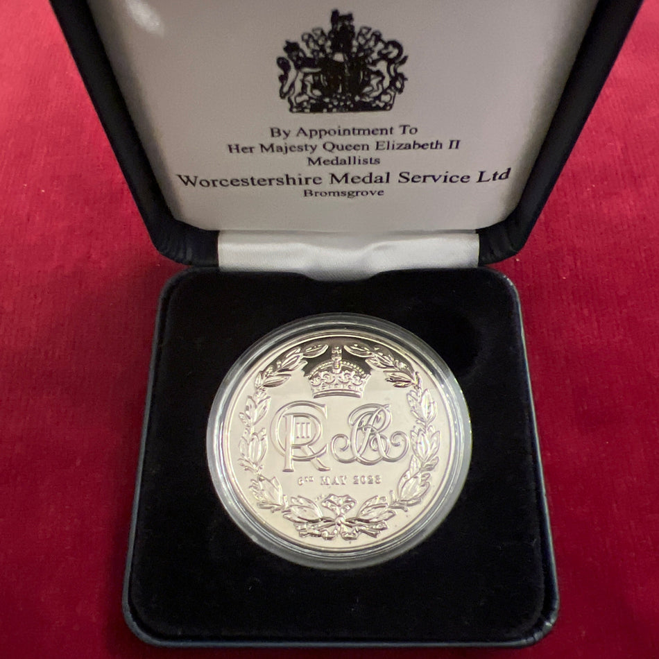 Metropolitan Police Coronation Medal commemorating King Charles III Coronation 6th May 2023, given to police for service at the time