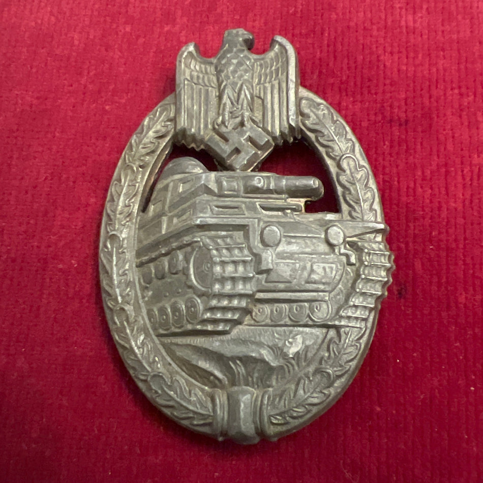 Nazi Germany, Tank Battle Badge, hollow back, un-marked, a good example