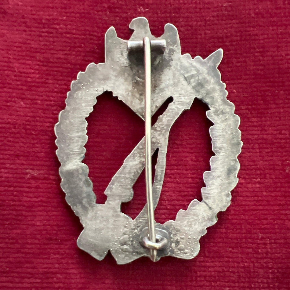 Nazi Germany, Infantry Assault Badge, late-war example, un-marked, with most of its finish