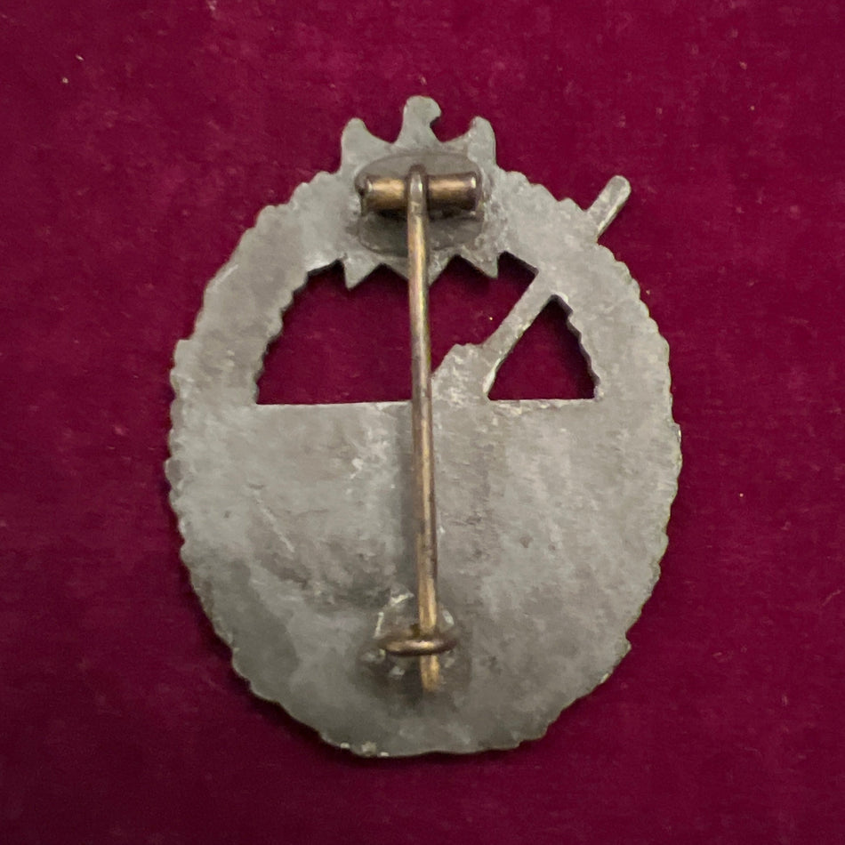 Nazi Germany, Coastal Artillery  Badge, unmarked, late war