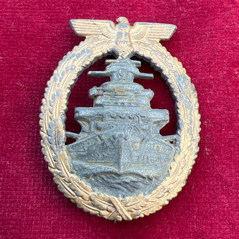 Nazi Germany, High Seas Fleet Badge, late war issue, unmarked