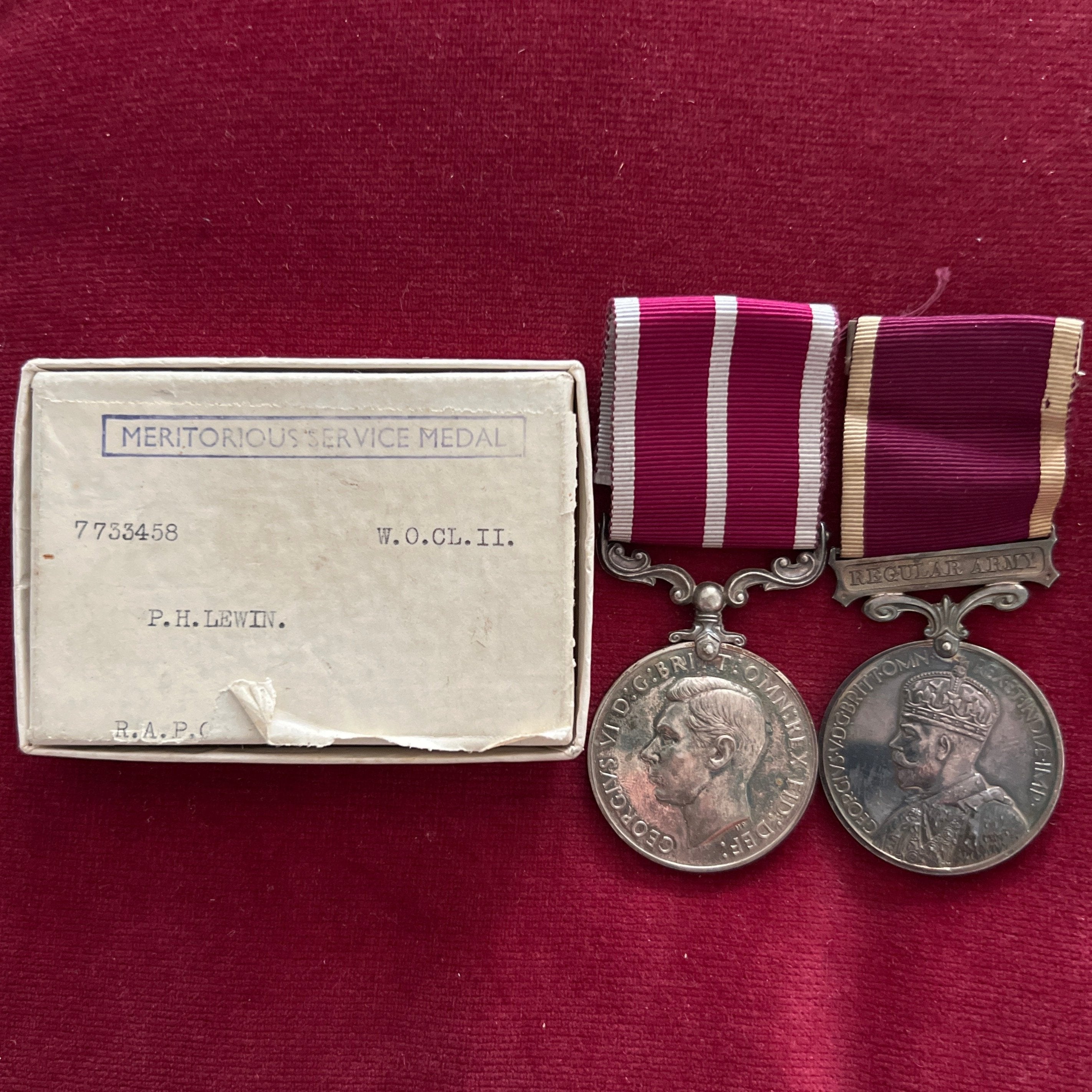 Meritorious Service Medal/ Medal for Long Service and Good Conduct (Mi ...