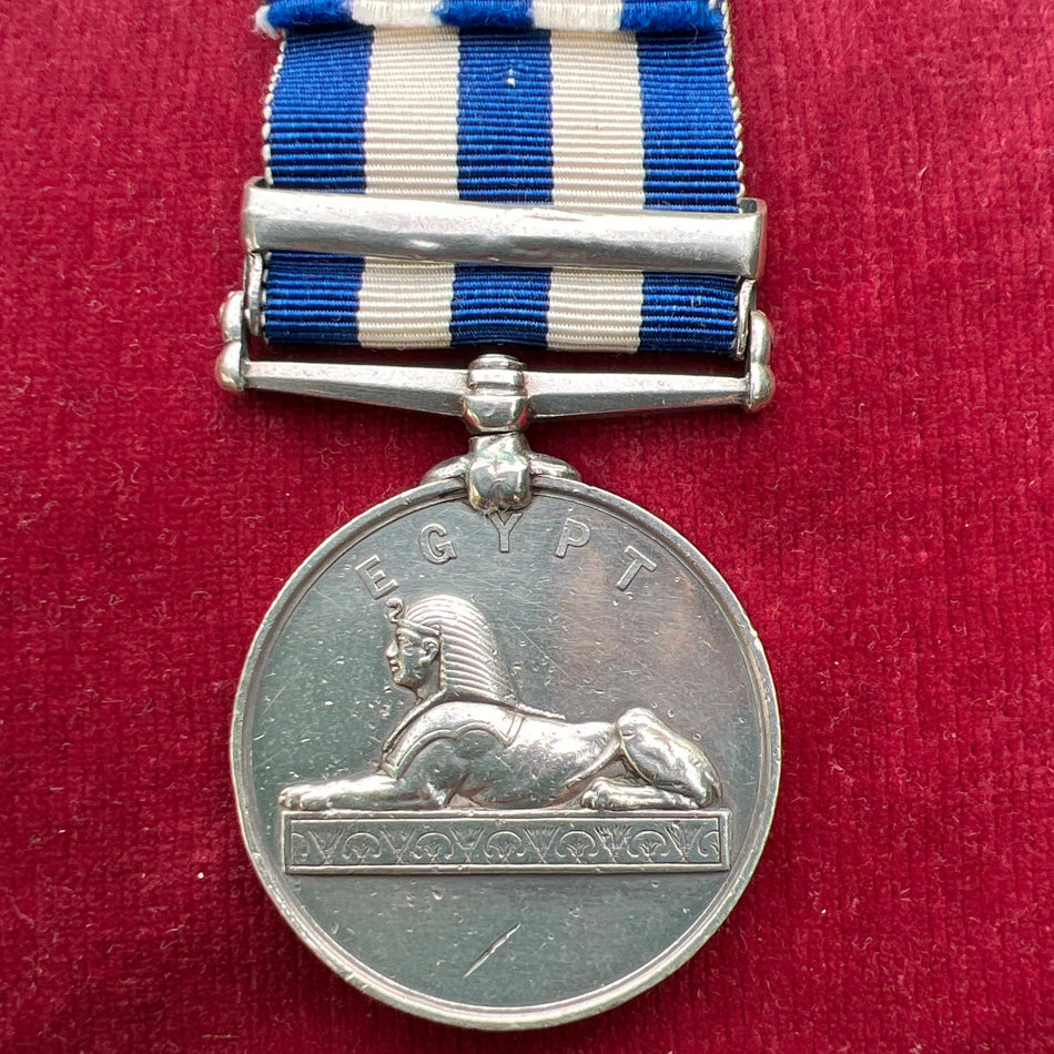 Egypt Medal 1882, The Nile 1884-85 bar, to 448 Private D. Wilby, 2/ Essex Regiment