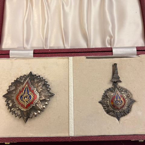 Thailand, Order of the Crown, 2nd class, older style, in original case