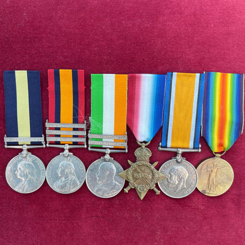 Group of 6 to Captain Francis Disney, Duke of Edinburgh's Own Volunteer Rifles, later Army Service Corps, South African Staff Corps, late 3rd. Battalion, Leinster Regiment, WW1 South Africa Service Corps, see history