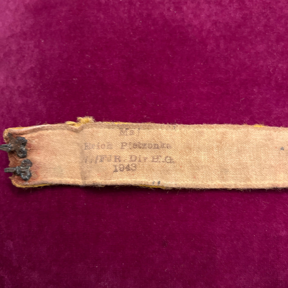 Nazi Germany, Kreta Cuff Title, a bit scruffy, marked on reverse, a scarce item