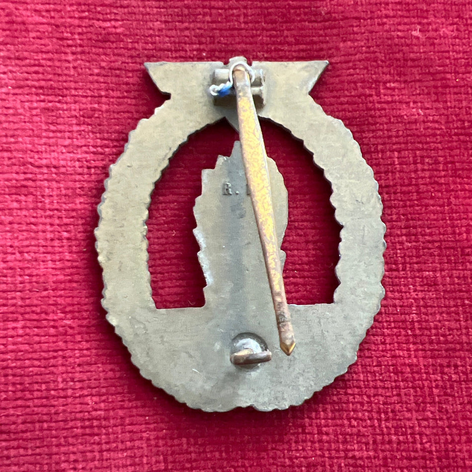 Nazi Germany, Mine Sweepers Badge, late-war, marked R.K. 