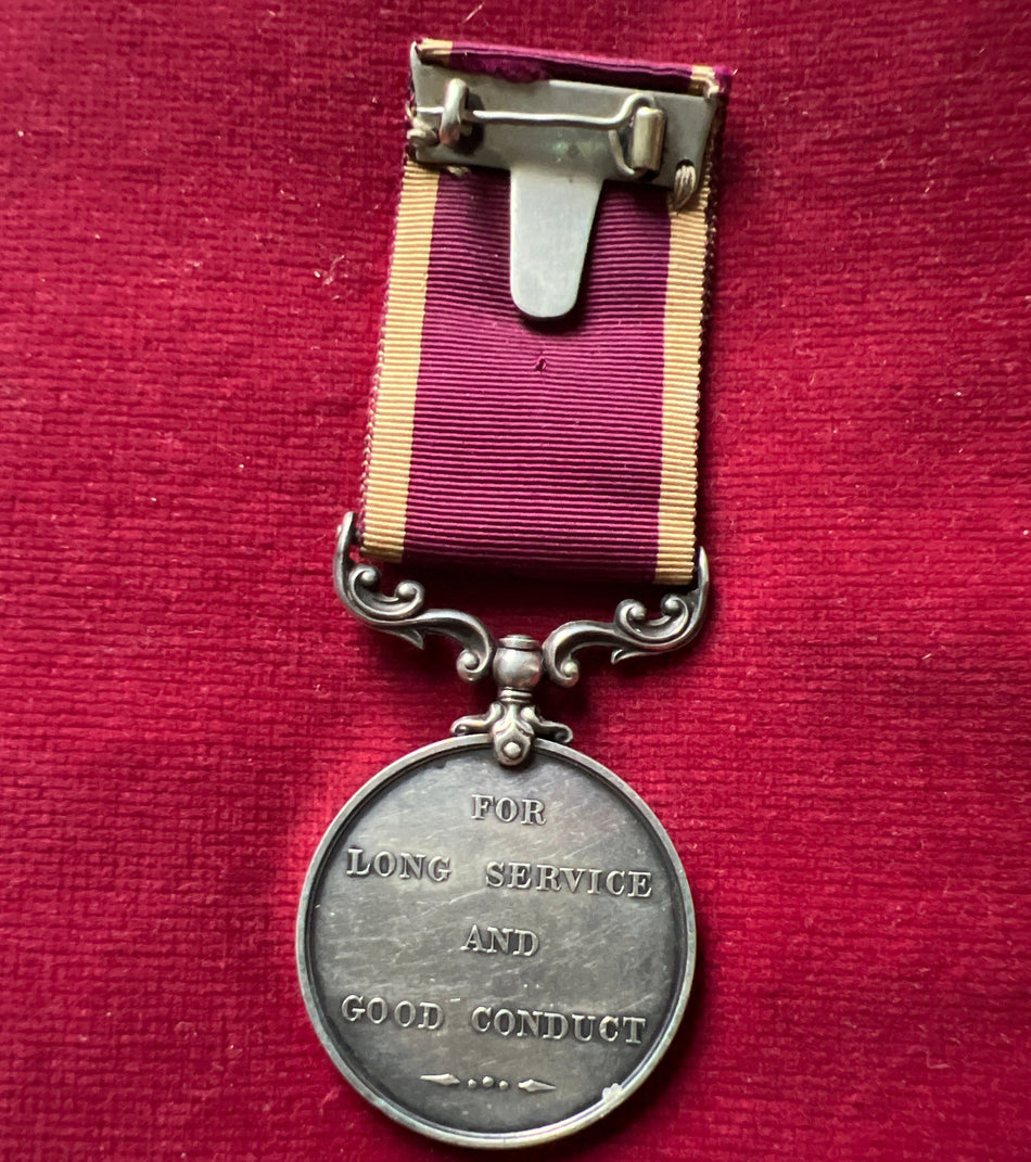 Army Long Service and Good Conduct Medal, Edward VII version, to 2650 Colour Sergeant C. Manning, Loyal North Lancashire Regiment