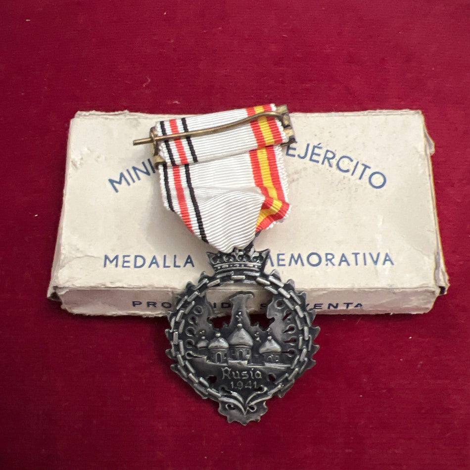 Spain, Medal for Spanish Volunteers for the Russian Front, 1941, with box of issue