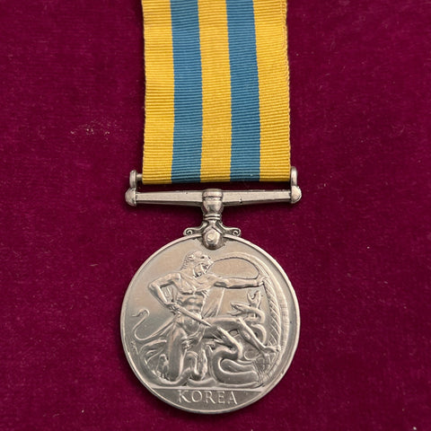 Korea Medal to 22286748 Trooper A. Rattingan, 5 Dragoon Guards, some wear