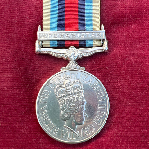 Afghanistan Medal to 30155610 Captain L. E. Wakenshaw, Adjutant General Corps (E.T.S.), scarce rank