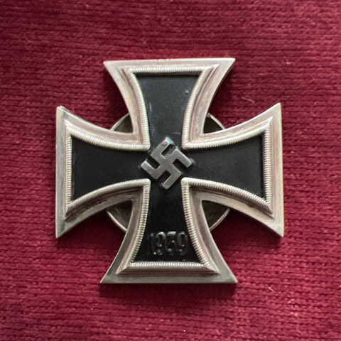 Nazi Germany, Iron Cross, 1st class, screw back, scarce convex type, marked L/55