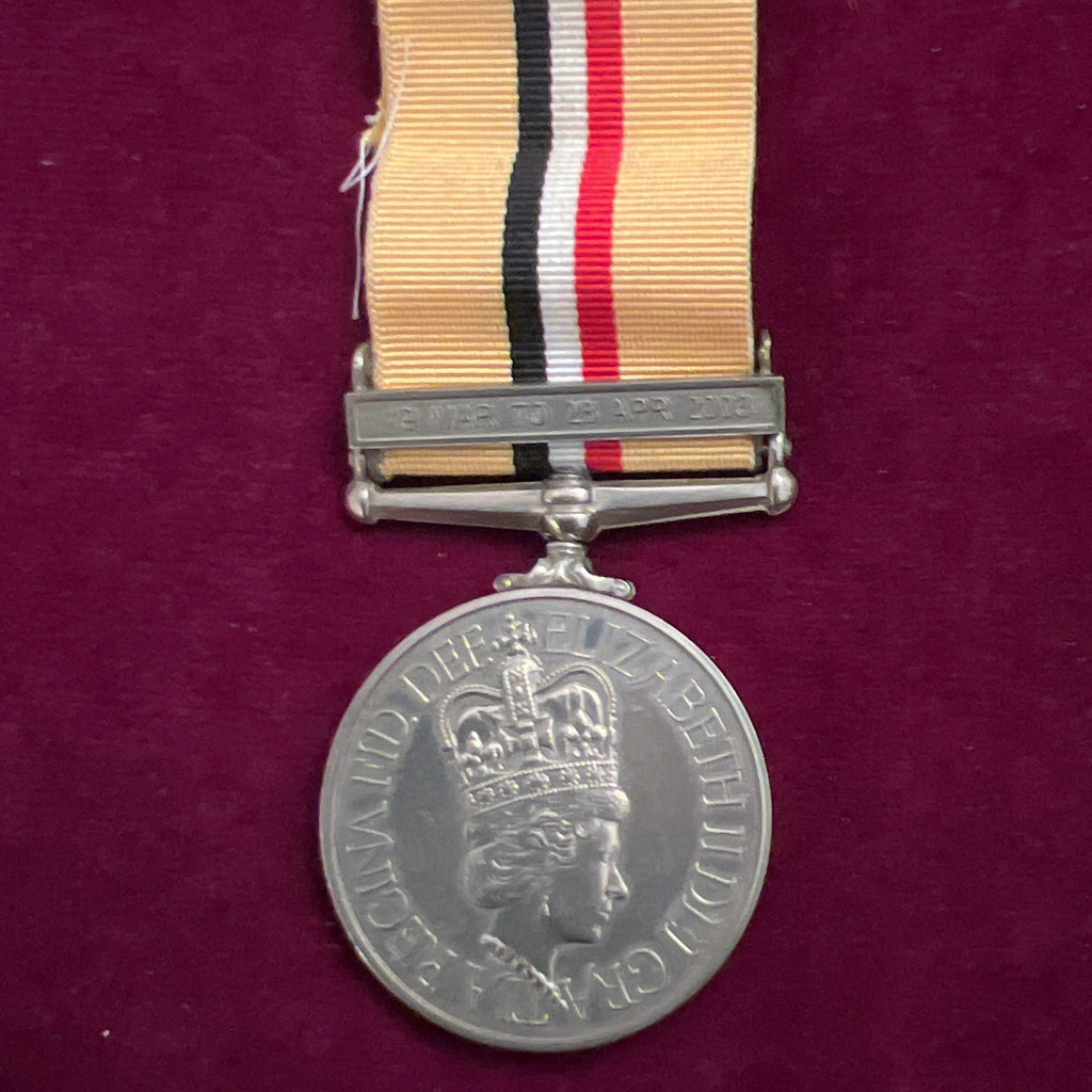 Iraq Medal with bar to 24534874 Corporal T. Nightingale, R.E.M.E.