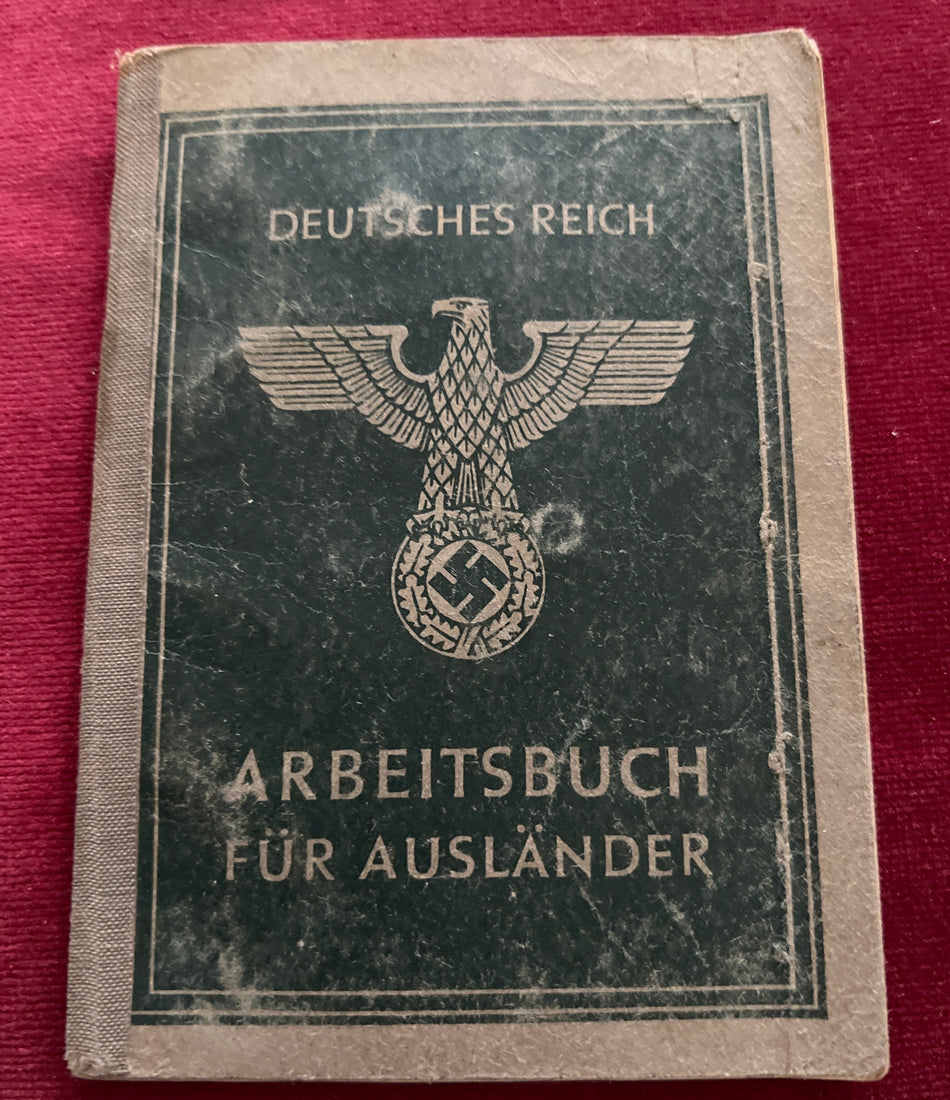 Nazi Germany, workbook to a Pole, with photo