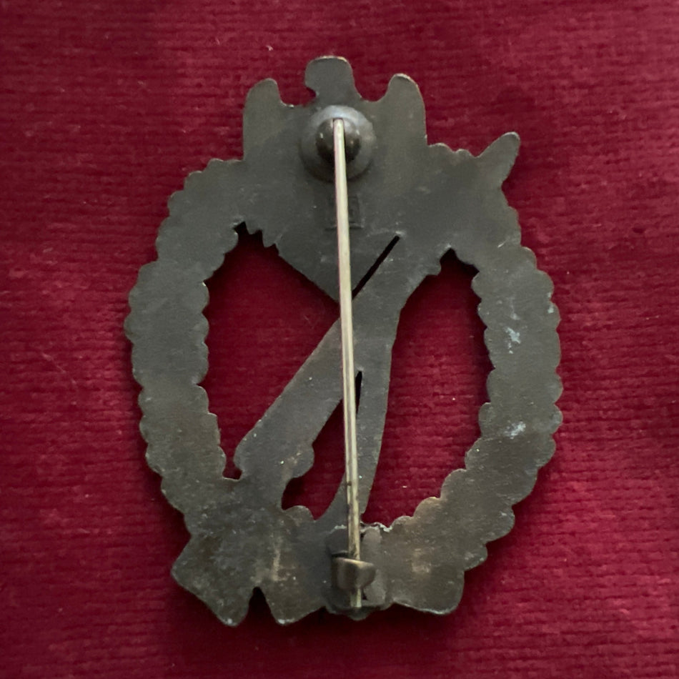 Nazi Germany, Infantry Assault Badge, bronze, marked J.F.S., a good example of type