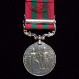 India Medal 1895-1902, 1 clasp: Punjab Frontier 1897-98. Awarded to Sepoy K. A. Shakar, LO (D.C.O.) P.I. - BuyMilitaryMedals.com - 2