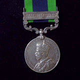 India Medal 1895-1902, 1 clasp: North West Frontier 1930-31. Awarded to Constable Uttam Singh, Police Department - BuyMilitaryMedals.com - 1
