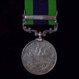 India Medal 1895-1902, 1 clasp: North West Frontier 1930-31. Awarded to Constable Uttam Singh, Police Department - BuyMilitaryMedals.com - 2