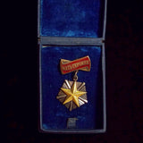 USSR Mother Heroine gold star with 2 documents. 'Hero Mother of the Soviet Union'- awarded to mothers for having 10 or more children. - BuyMilitaryMedals.com - 2