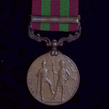 India Medal 1895-1902, 1 clasp: Relief of Chitral 1895. Multeer, Transport Dept. Bo. Cav. - BuyMilitaryMedals.com - 2