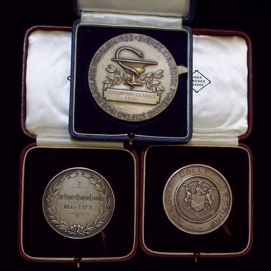 Medallions awarded to Sir Henry Osmand- Clarke, Orthopaedic Surgeon - BuyMilitaryMedals.com - 2